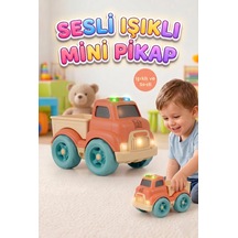 İlk Kamyonum Sesli Ve Işıklı - Renkli Butonlu Güvenli Motor Becerisi Geliştirici Oyuncak Kamyon Çok Renkli