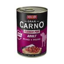 Animonda Gran Carno Sığır Etli ve Yürekli Konserve Yetişkin Köpek Maması 400 G