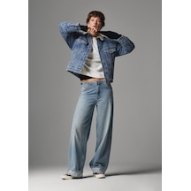 Colins Loose Fit Kadın İndigo Jean Pantolon Cl1075840 Q1.v1 Dn44412 Denim