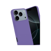 Apple iPhone Uyumlu - 17 Pro Max First Silikon - Lila