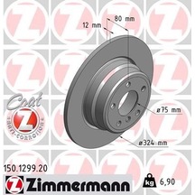 Zımmermann Fren Dıskı Arka Bmw X5 E53 00 06 Zımmermann 150.1299.20 34216859678