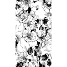 Buffalo Bandana Black Flower Siyah