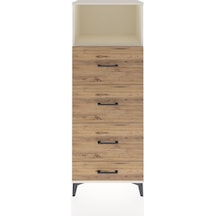 Hyperion Dolap Tek Raflı 4 Çekmeceli 60x44x163 Aytaşı-çam Aytaşı