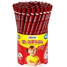 Fatih Kurşun Kalem Jumbo Üçgen Başlangıç Kalemi Kırmızı 72 Li Paket