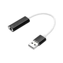 Usb Den Mikrofonlu Kulaklık Çevirici Usb To 3.5 Mm Jack Playstation Uyumlu Bilgisayar Ses Kartı Kablosu 3.5 Mm Jack