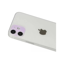 Newface Apple  Uyumlu  iPhone 12 Rainbow Kamera Lens Koruma Cam - Mor