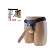 Hızlı Express Lovetoy Ten Dokusunda Takma Penis 24 Cm Belden Bağlamalı Dildo Strapon