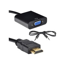 Hdmi To Vga Ses Destekli Dönüştürücü Kablo Çevirici Adaptör