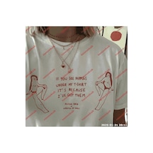 Tarzsokak Slogan Unisex Yazılı Oversize Tshirt Twgwbr21 Beyaz