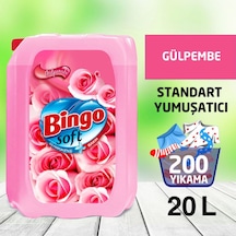 Bingo Soft Çamaşır Yumuşatıcısı Gülpembe 4 x 5 L