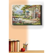 Webstyle Sayılarla Boyama Seti Kasnaklı Arka Bahçe 50 X 65 Cm