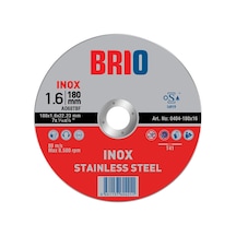 Brio Kesme Taşı 180x16 Inox 5'li Paket