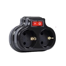 Priz Mutlusan İkili Anahtarlı Topraklı 2'li Fiş-priz Düz Siyah Priz Mutlusan İkili Anahtarlı Topraklı 2'li Fiş-priz Düz Siyah