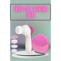 İkili Cilt Bakım Seti 5 Başlıklı Yüz Temizleme Ve Masaj Aleti Canlandırıcı Ve Onarıcı -