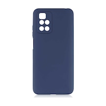 Kilifone - Xiaomi Uyumlu Redmi 10 - Kılıf Mat Renkli Esnek Premier Silikon Kapak - Lacivert
