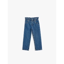 Koton Kot Pantolon Cepli Beli Lastikli - Regular Jean Koyu İndigo 5wmg40016ad Koyu İndigo