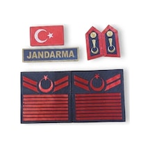 Asayiş 8 Kademe Bayrak Spolet Jandarma Yazı 4 Lü Set