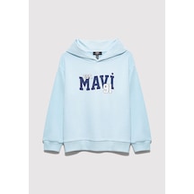 Mavi - Mavi Baskılı Açık Mavi Sweatshirt 6s10139-89314 Mavi