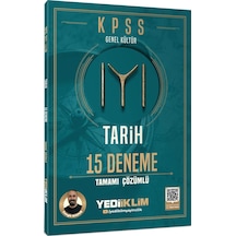 Yediiklim Kpss Genel Kültür Tarih 15 Deneme Tamamı Çözümlü