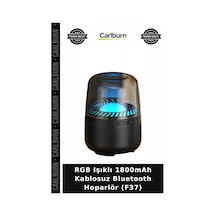 Özel Üretim Rgb Işıklı 1800mah Kablosuz Bluetooth Hoparlör F37 Renkli Işık Doğum Günü Ofis Aleti