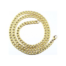 Chavin Figaro Yassı 60 Cm. 7Mm. Çelik Erkek Zincir Du15-7 (478257264) Altın