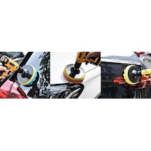 Pasta Cila Polisaj Parlatma Pedi Seti 115 Mm 11 Parça Oto Parlatıcı Pedleri Otomotiv Parlatma