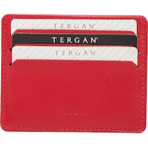 Tergan Kırmızı Deri Unisex Kredi Kartlık 1050C71