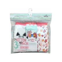 Berrak 6865 Kız Çocuk 3'lü Bikini 6865 Çok Renkli