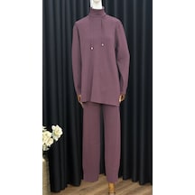 Nuss Ns-26k1353-b Bordo Renk Triko Pantolonlu Takım Çok Renkli