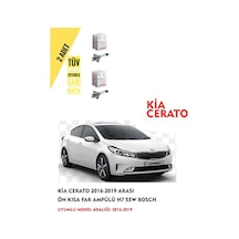 Kia Cerato 2016-2019 Arası Ön Kısa Far Ampülü 2 Adet Sarı Renk