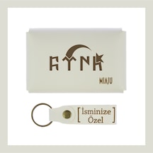 Miaju Beyaz Renk, Göktürk Alfabesi İle Üzerinde Türk Yazılı, İsme Özel Cüzdan Ve Anahtarlık Hediye Set Beyaz Miaju Beyaz Renk, Göktürk Alfabesi İle Üzerinde Türk Yazılı, İsme Özel Cüzdan Ve Anahtarlık Hediye Set Beyaz