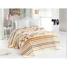 Mink Lacasa Lüks Vizon Tek Kişilik 1086 Bej Battaniye 160X220