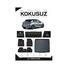 Opel Corsa F 2021 Model Aracınıza Özel 4d Karbonlu Kauçuk Paspas Takımı Ve Bagaj Havuzu