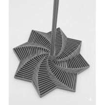 3d Geometrik Spiral Yıldız - Eğitici Stem Oyuncak & Montessori Uyumlu Görsel Algı Geliştirici Matematik Materyali-gri