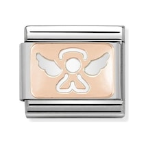 Composable Classic Dekoratif Link - Plakalar - Melek - 14 Angel 9k Rose Altın