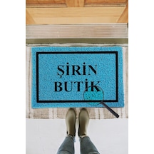 KIVIRCIK PASPAS KISIYE OZEL BUTIK TURKUAZ 40X60 CM Dekoratif Çok Amaçlı Iç ve Dış Kapı Paspası