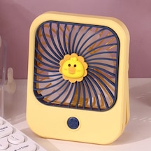 Cbtx Taşınabilir El Mini Fan Usb Masaüstü Fanı Sarı