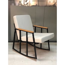Adımshops Sallanır Koltu Tv Koltuğu Kafe Balkon Mutfak Berjer Ofis Salon Tekli Koltuk Krem