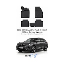 Otocraft Opel Grandland 1.6 Plug In Hibrit 2024+ Araca Özel 4d Karbon Oto Paspas Havuzlu Tam Set
