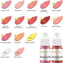 Borala 26 Renk 3 Ml Kalıcı Makyaj Dövme Dudaklar Kaşlar Eyelinerler Pigmentler 09 Dark Topaz