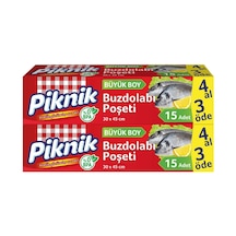 Piknik Buzdolabı Poşeti 4al3öde Büyük 15&apos Li