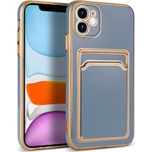 Nourthkiingdom Apple Uyumlu iPhone 11 Nrtk Bark Kartlıklı Kılıf-mavi Mavi