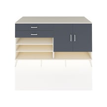 Kronos Konsol 4 Raflı 2 Çekmeceli 2 Kapaklı 176x59x99 Aytaşı-antr Aytaşı-antrasit