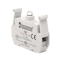 Emas B6 Yedek LED'li 12-30V AC/DC Kırmızı Sinyal Blok