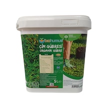 Çim İçin, Organik Gübre, Organik Sertifikalı, Kök Geliştirici, Toprak Düzenleyici, Bitki Besleyici, 5 Litre 0,250