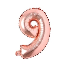 40 Inç 100 Cm Rose Gold Folyo Rakam Balon 9 A