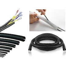 Kablo Tesisat Gizleme Düzenleme Spiral Yarıklı Hortum 14mm