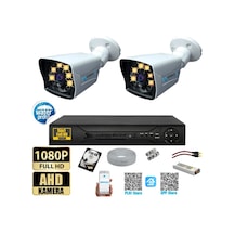 2 Kameralı-gece Renkli 5mp Lensli 1080p Fullhd Kamera Seti -