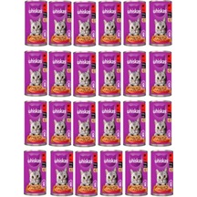 Sığırlı Ve Gravy Soslu Konserve Kedi Maması 400 G 24 Adet