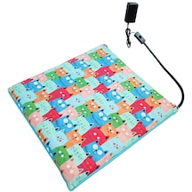 Kedi Minderi Isıtmalı Model 45x45cm 12v Adaptörlü Su Geçirmez Kdtes84
